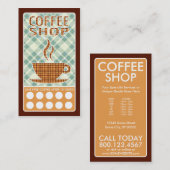 carte punch du café plaid (Devant / Derrière)