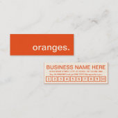 carte punch fidélité (Devant / Derrière)