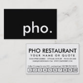 carte punch fidélité (Devant / Derrière)