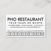 carte punch fidélité (Dos)