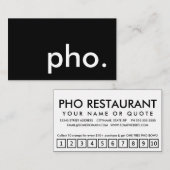 carte punch fidélité (Devant / Derrière)