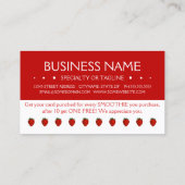 carte punch fidélité aux fraises (Dos)