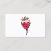 carte punch fidélité aux fraises chocolat (Devant)