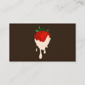 carte punch fidélité aux fraises chocolat blanc (Devant)