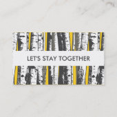 carte punch fidélité des arbres de peuplier (Dos)