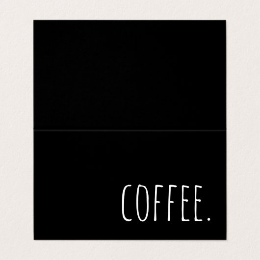 carte punch fidélité pliée café (Extérieur déplié)