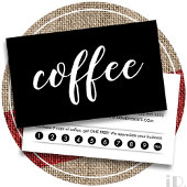 carte punch fidélité shopping café