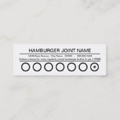 carte punch hamburger (Dos)