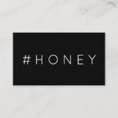 Carte punch #HONEY hashtag loyalty (Devant)