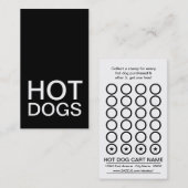 carte punch hot dogs (Devant / Derrière)