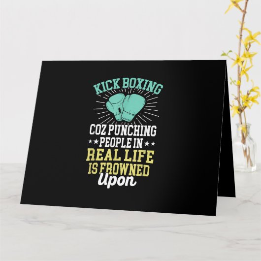 Carte Punch Les Gens Sont Congelés Sur Ki Sarcastique Dr (Fleur jaune)