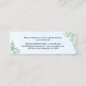 Carte Punch Loyauté Dusty Blue Eucalyptus Greenery (Dos)