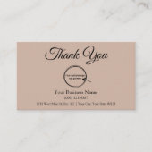 Carte Punch Loyauté professionnelle personnalisée (Devant)