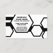 carte punch nid d'abeilles noir et blanc (Dos)