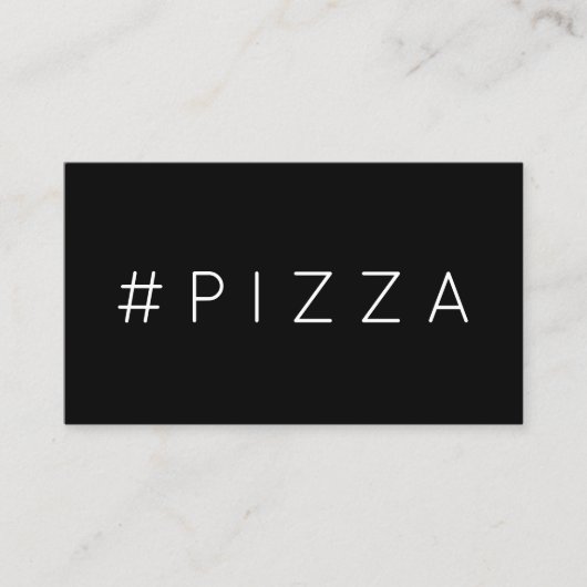 Carte punch #PIZZA hashtag loyalty (Devant)