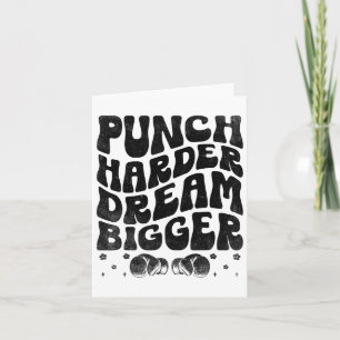Carte Punch plus Harder Dream plus grand Boxer Sports Fo
