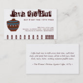 Carte Punch pour boisson café (Devant / Derrière)