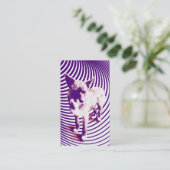 carte punch pour petits violets (Debout devant)