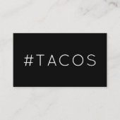 Carte punch #TACOS hashtag loyalty (Devant)