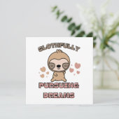 Carte Punition d'animal de paresse mignon (Debout devant)
