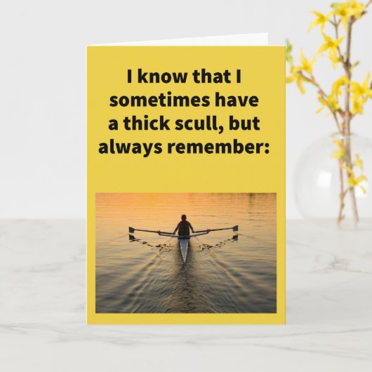 Carte Punition drôle juste comme vous riez Joyeux Annive (Fleur jaune)