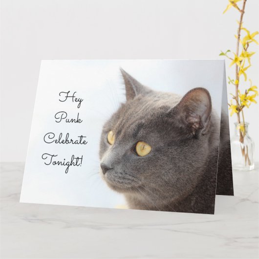 Carte Punk avec éponge (Fleur jaune)