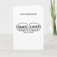 Punk Rock Tattoo Mains Véritable Amour Anniversair