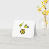 Carte Puns au fromage (Fleur jaune)