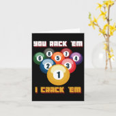 Carte Puns Billard Joueur Ou Athlète (Fleur jaune)