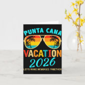 Carte Punta Cana Trip 2026 Beach Vacation Summer Hollida (Fleur jaune)