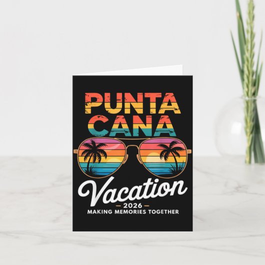 Carte Punta Cana Vacation 2026 Making Memories Summer Be (Devant)