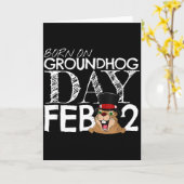 Carte Punxsy Phils Groundhog Day February 2nd Boys Girls (Fleur jaune)