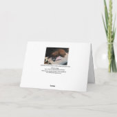 Carte Pup de peinture à l'aquarelle +"Chaque fois que je (Dos)