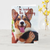 CARTE PUP NE PEUT PAS ATTENDRE DE VOUS DIRE "MERCI NOËL" (Fleur jaune)