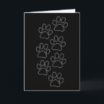 Carte Puppy Paws Empreintes de Chien Papa Pup Maman Bon<br><div class="desc">Puppy Paws Empreintes de Chien Papa Pup Maman Bon Garçon Nouveau Sauvetage Premium</div>