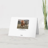 Carte Pur-sang vainqueur de la grande course (Dos)