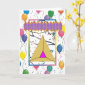 Carte Purim Greeting Card 2 (Fleur jaune)