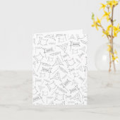 Carte Purim (homonymie) (Fleur jaune)