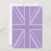 Carte Purple Accent Keep Calm and Your Text Union Jack (Dos)
