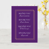 Carte Purple and Gold Graduation Inspiration (Fleur jaune)