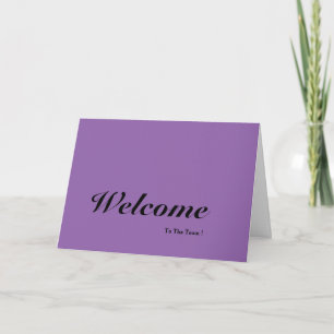 Carte Purple Bienvenue Dans L'Équipe