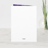 Carte Purple Blue Peacock Agate Sweet 16 Joyeux annivers (Dos)