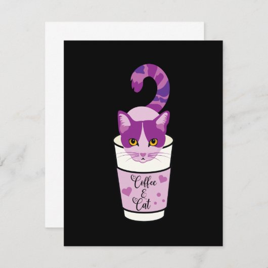 Carte Purple caféine Cat (Devant / Derrière)