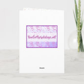 Carte Purple coeur Whimsical meilleure chose dans ma vie (Dos)