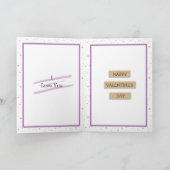 Carte Purple coeur Whimsical meilleure chose dans ma vie (Intérieur)