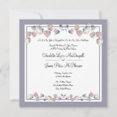 Carte Purple doux, Heather écossaise, Mariage de coeur (Devant)