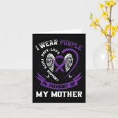 Carte Purple En Mémoire De Ma Mère Epilepsie (Fleur jaune)