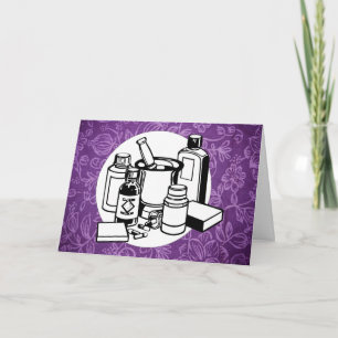 Carte Purple Floral Cloth