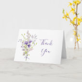 Carte Purple floral spray custom (Fleur jaune)