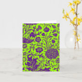 Carte Purple Flower Pattern (Fleur jaune)